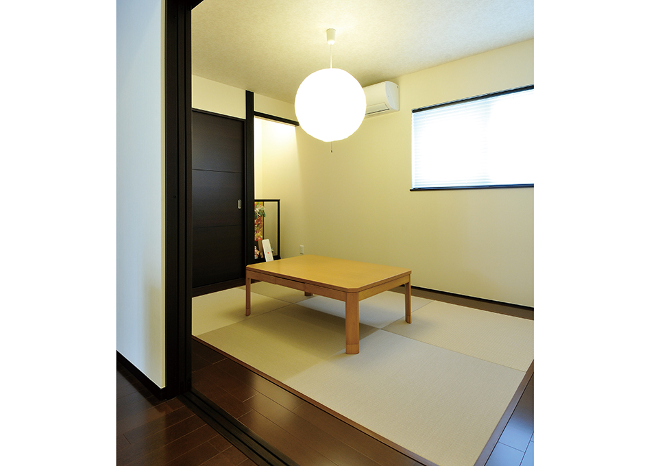 和室はリビングとつながりを持たせて設計しました。「お気に入りの空間です」とKさん。